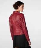 Premium Moto Jacket - 100% Genuine Leather, Asymmetrical Zipper-GLJK35