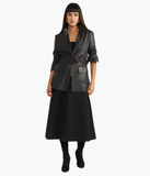 Signature Dark Brown Women Leather Jacket-GLJK165