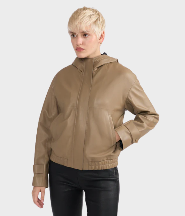 Signature Women Leather Jacket-GLJK164