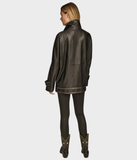 Studded Moto Leather Jacket-GLJK49