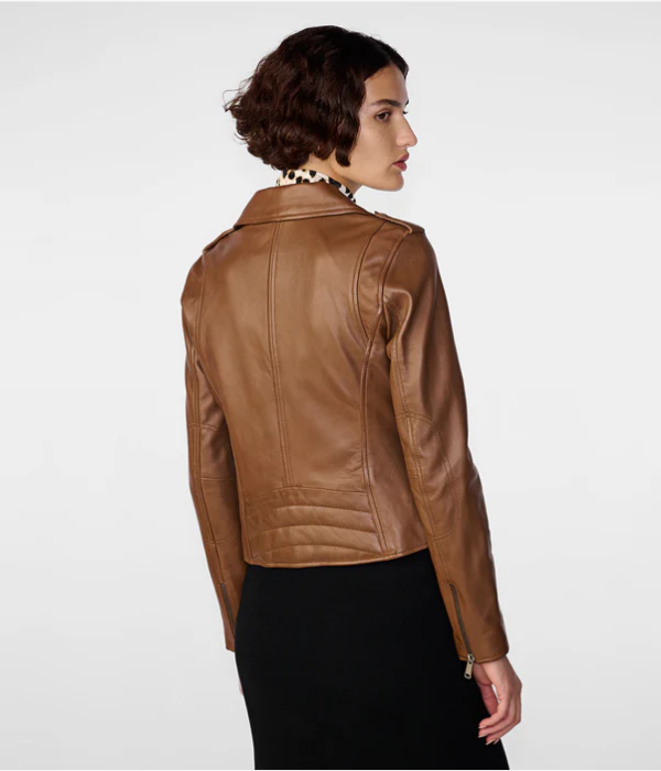 Women Black Asymmetrical Leather Jacket - Luxury & Edgy Style-GLJK37